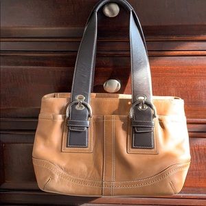 Authentic vintage Leather Coach handbag